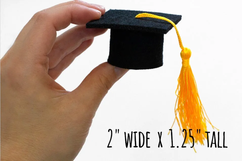 2024 Graduation Shapes- Choose from "2024" Number Set and Mortar Board Caps with Tassels