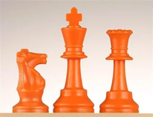 3 3/4" Colored Chess Pieces - Set of 17 Pieces