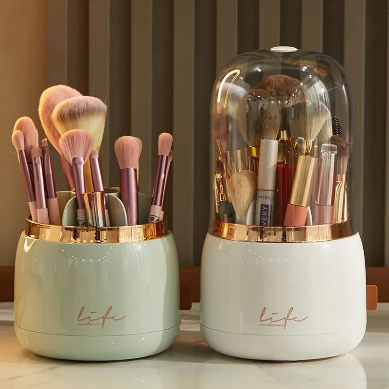 360° Rotating Makeup Organizer Makeup Brush Holder