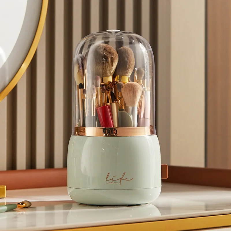 360° Rotating Makeup Organizer Makeup Brush Holder