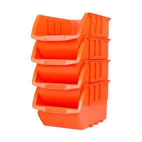 4-Piece Durable Stackable Wall Mount Tools Organizer