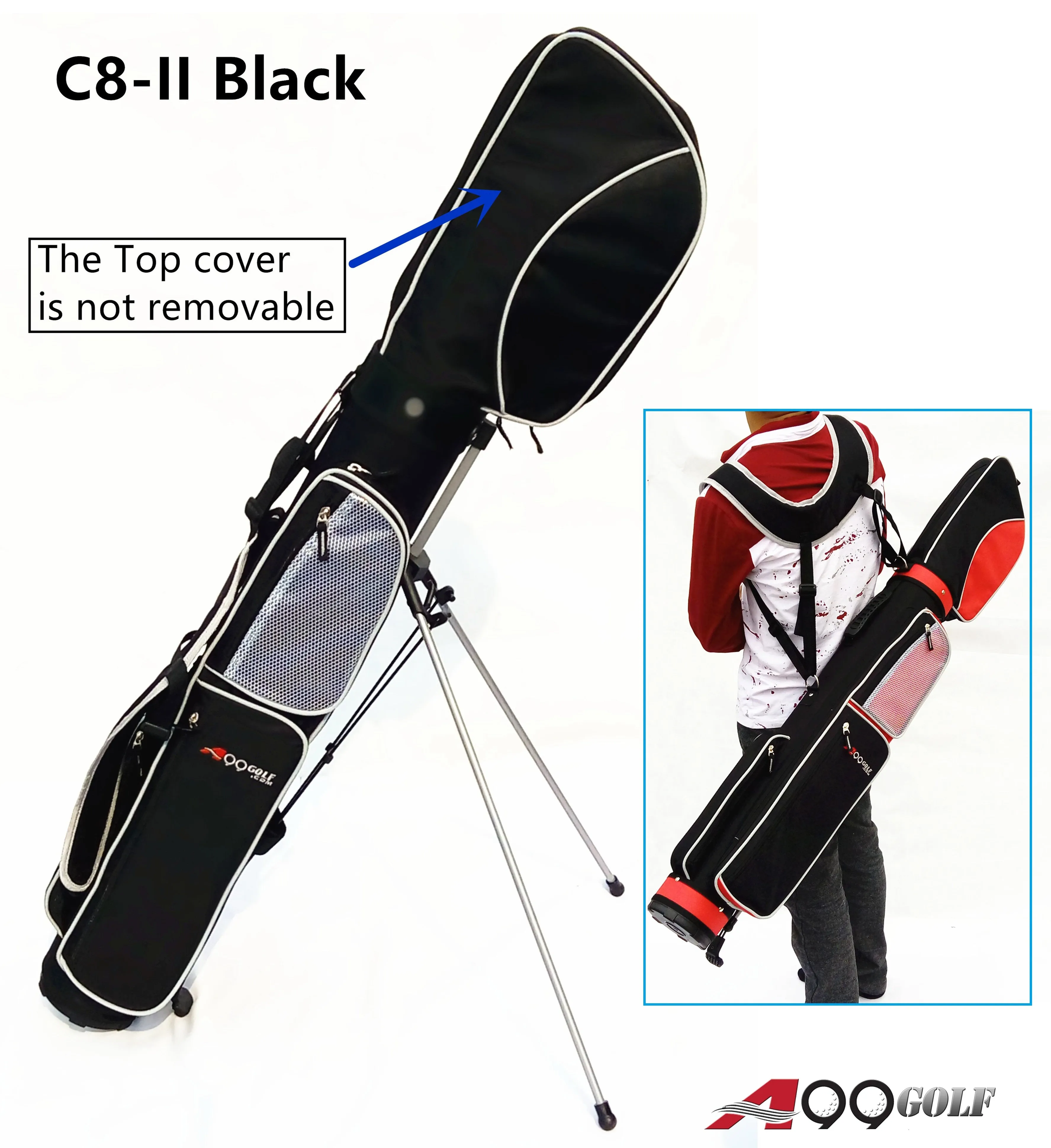 A99Golf C8-II Practice Range Bag Sunday Stand Pencil Carry Bag