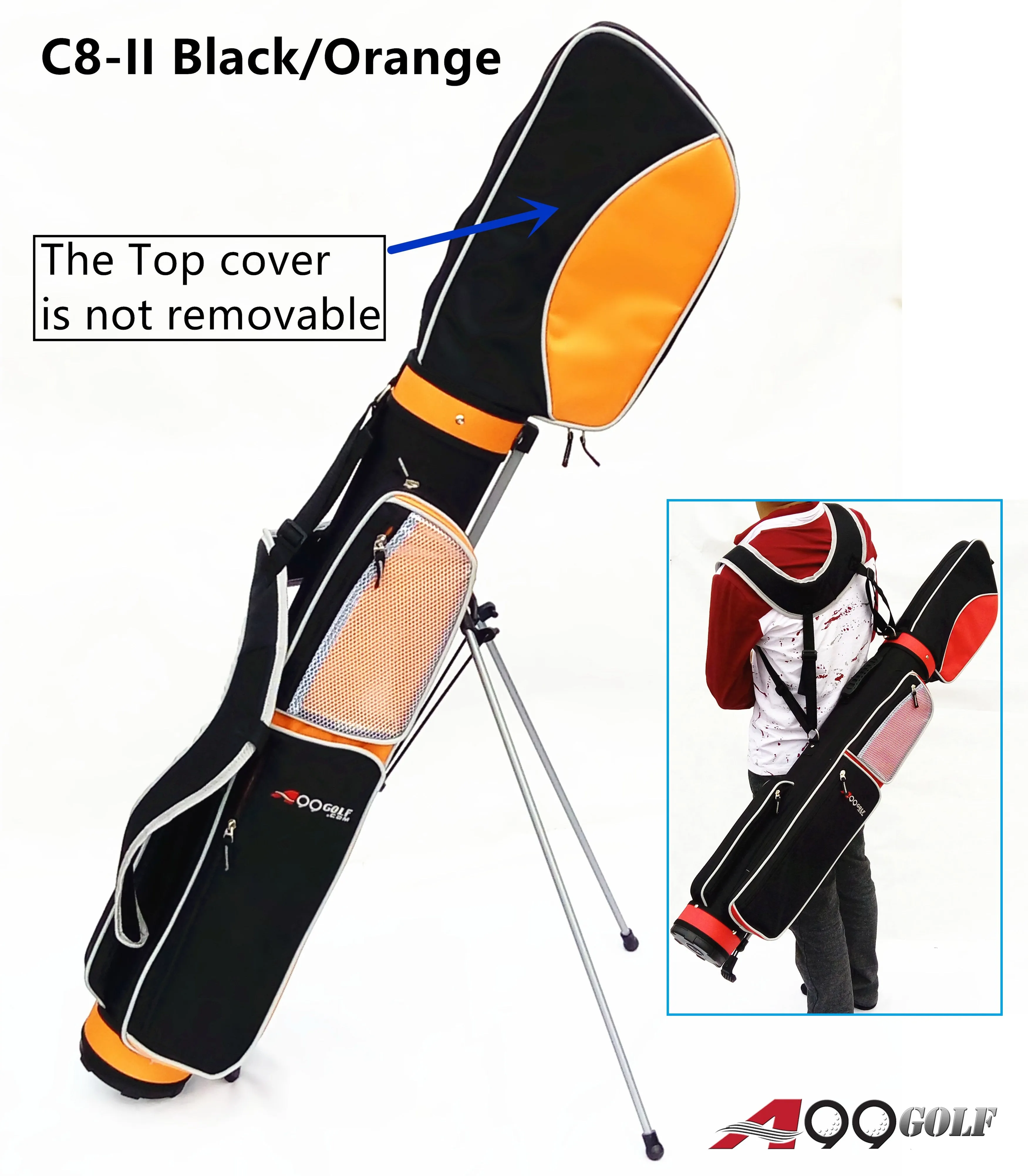 A99Golf C8-II Practice Range Bag Sunday Stand Pencil Carry Bag