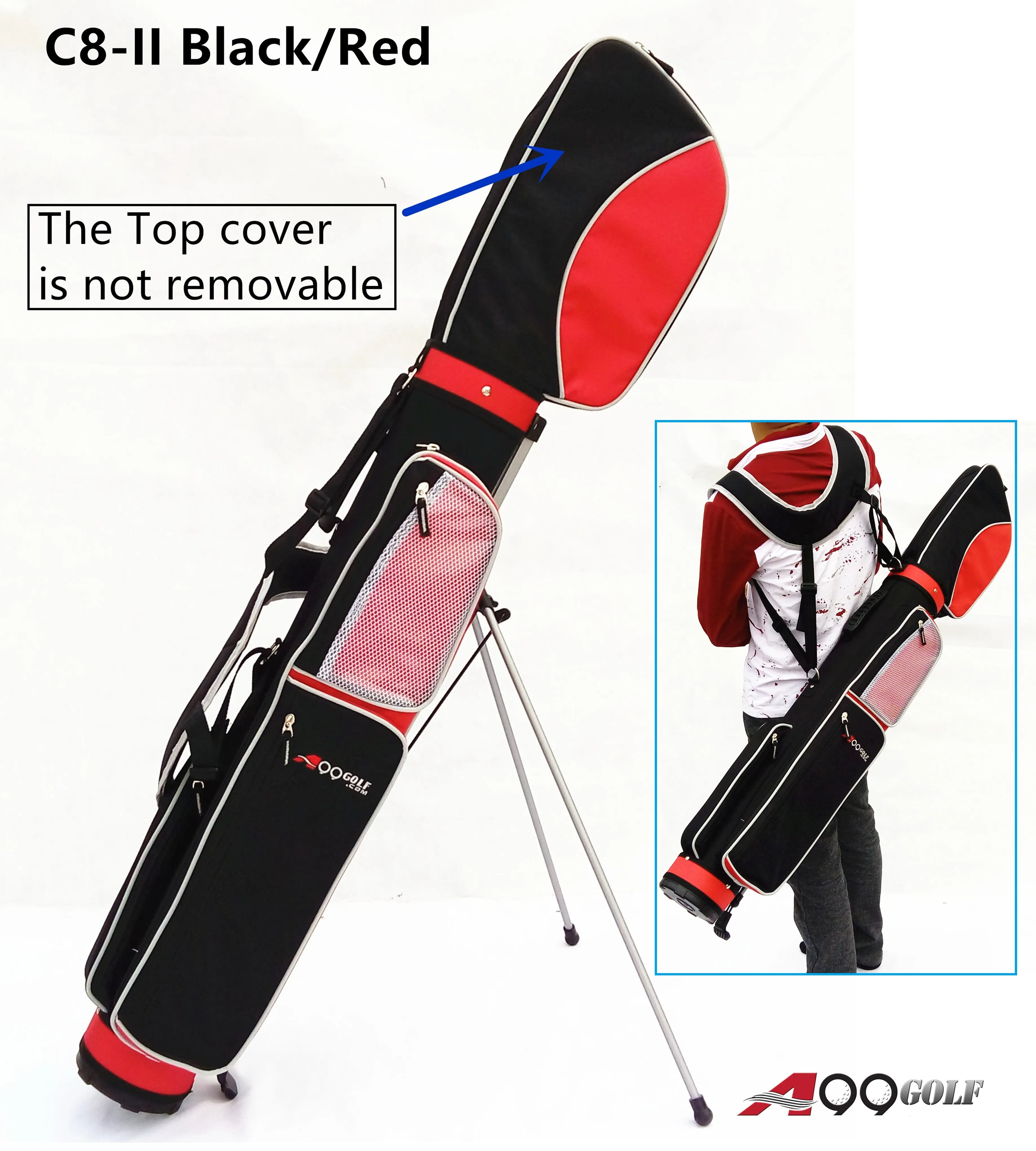 A99Golf C8-II Practice Range Bag Sunday Stand Pencil Carry Bag