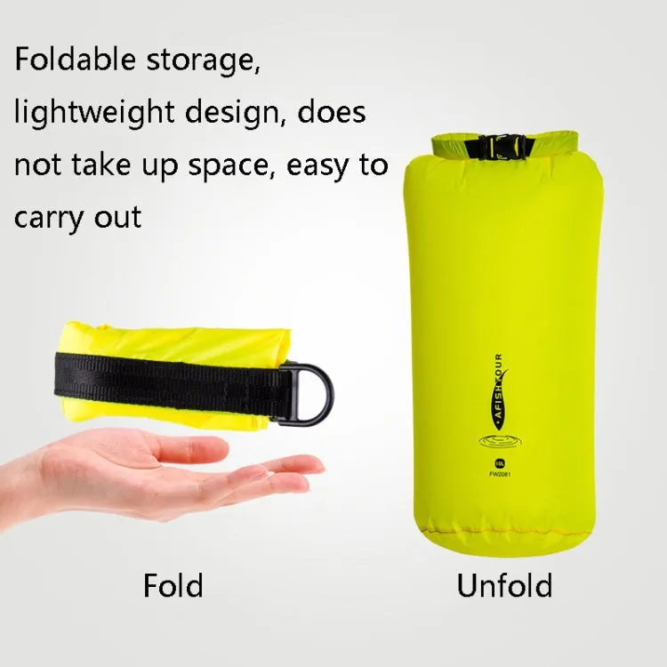 AFISHTOUR Outdoor Bunch Storage Bag Multi-Function Light Thin Waterproof Storage Bag, Size: 10L(Yellow)