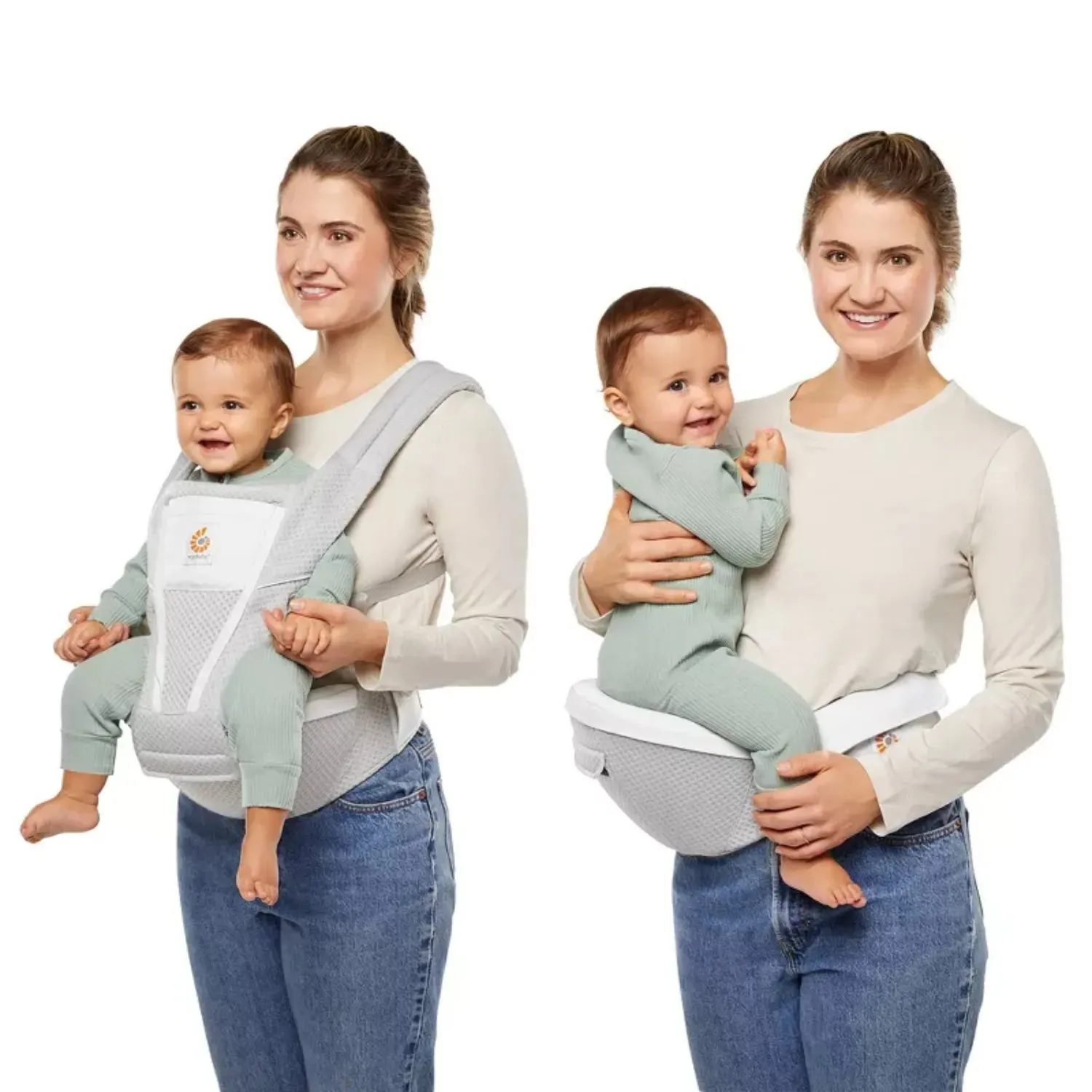 Alta Hip Seat Baby Carrier - Pearl Grey