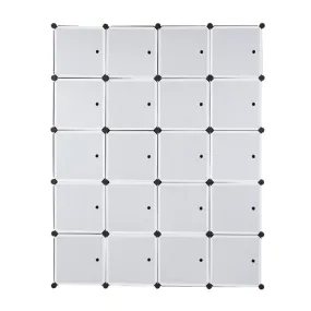 AMYOVE 5 Layer 20 Cube Organizer 142*47*178cm DIY Assemble Cabinet