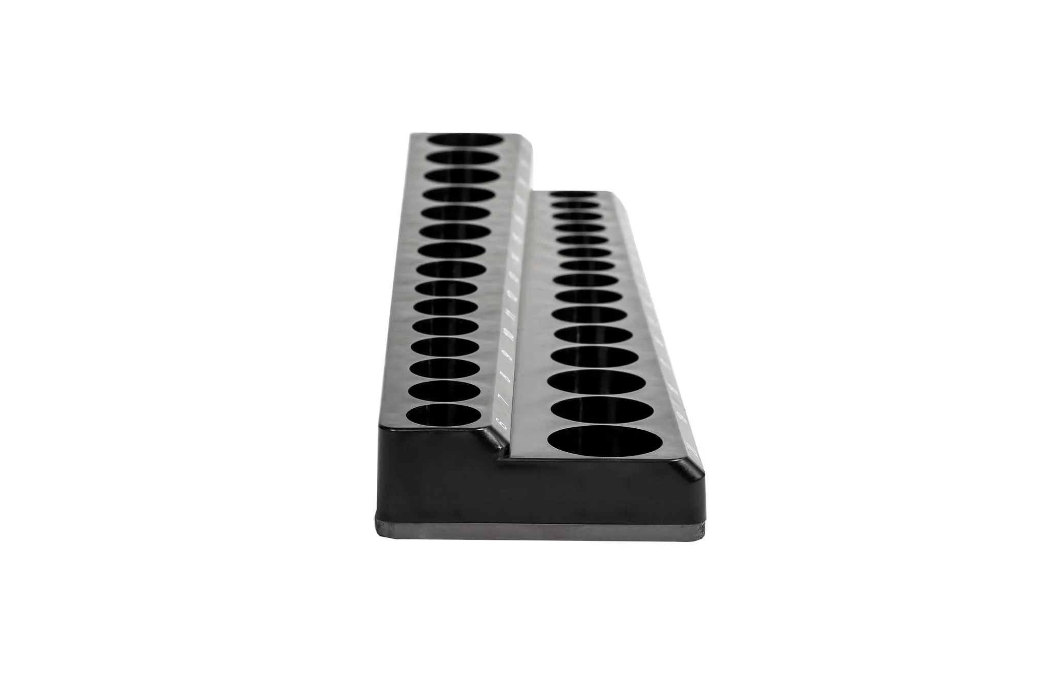 ARES 70235 - 30-Piece 3/8" Black Metric Magnetic Socket Holder