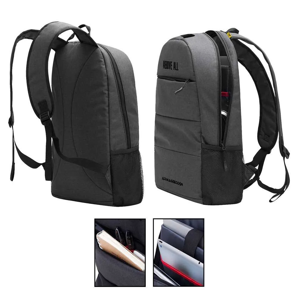 Armaggeddon BP SHIELD 3 Anti-Theft Gaming Laptop Backpack / Bag  - Black / Grey