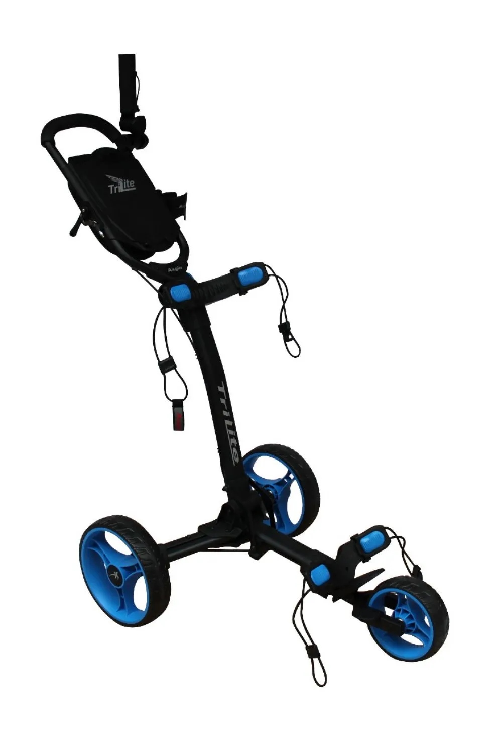 Axglo TriLite 3 Wheel Golf Trolley | Black/Blue