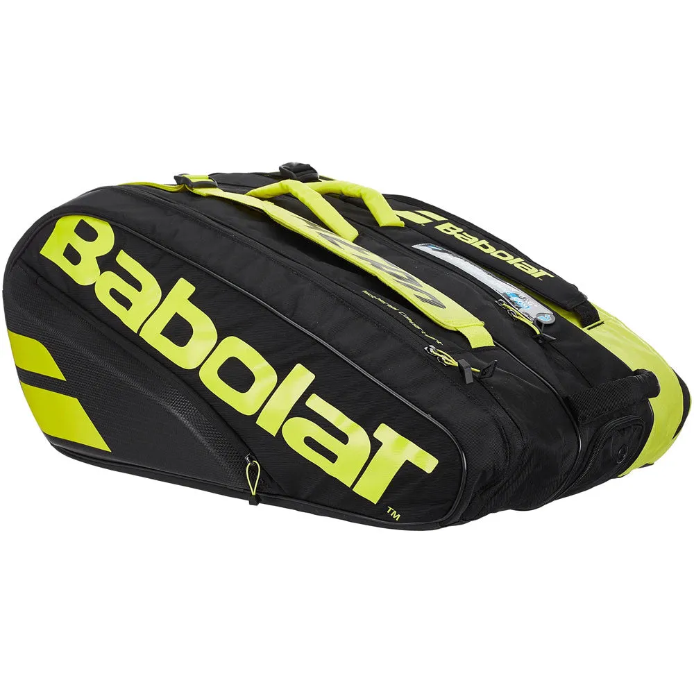 Babolat RHX6 Pure Aero Tennis Kitbag - Black/Yellow