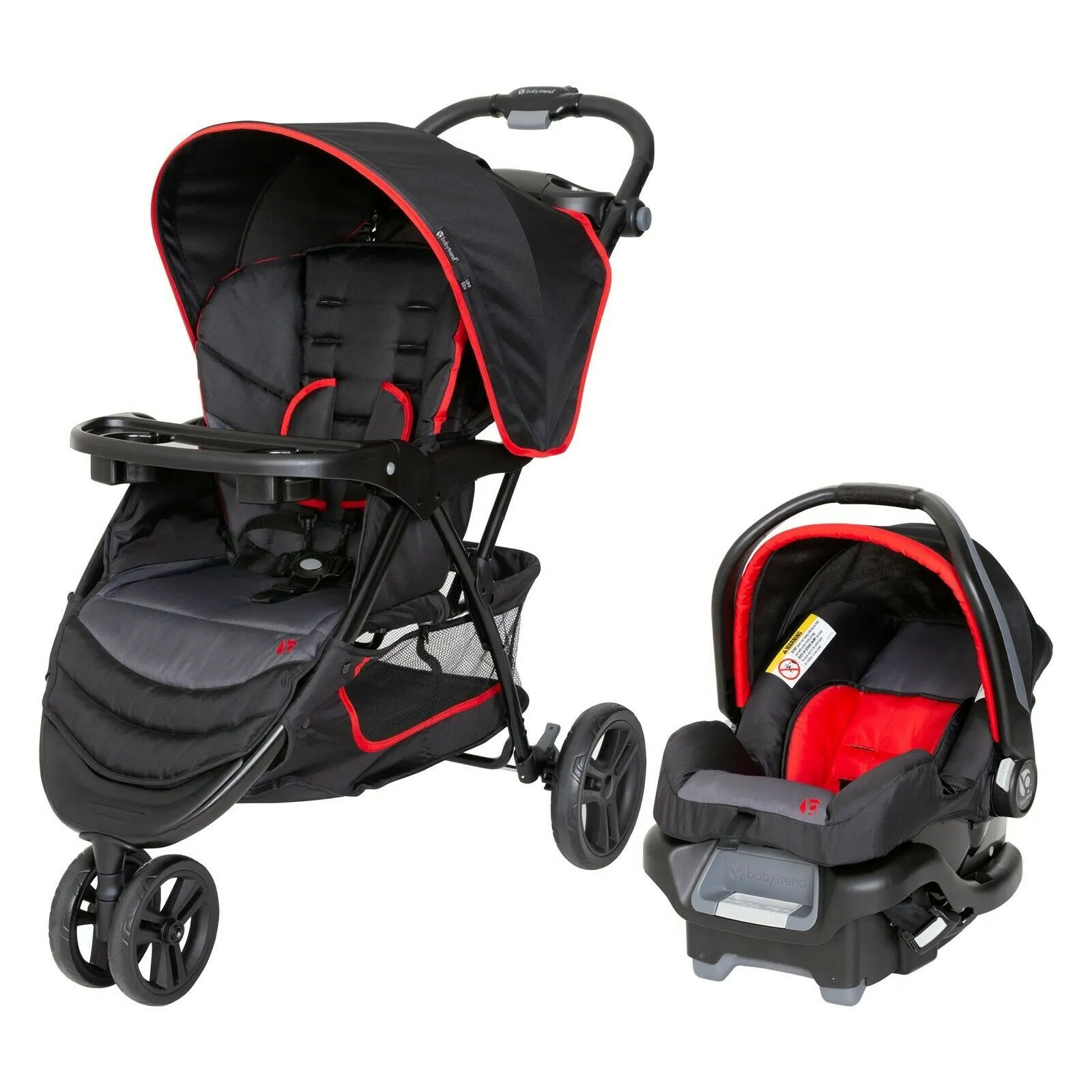 Baby Trend Stroller with Car Seat Infant Playard Travel System Combo