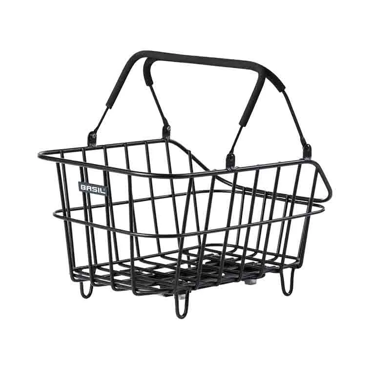 Basil Cento Aluminium Wire MIK Bike Basket (inc MIK Adaptor Plate)