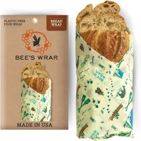 Bee's Wrap Reusable Beeswax Food Wraps - Made in the USA - Eco Friendly Beeswax Wraps for Food - Sustainable