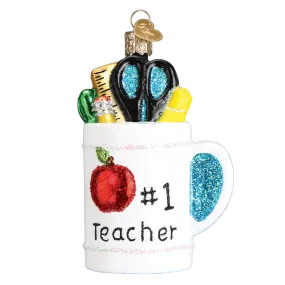 Best Teacher Mug by Old World Christmas