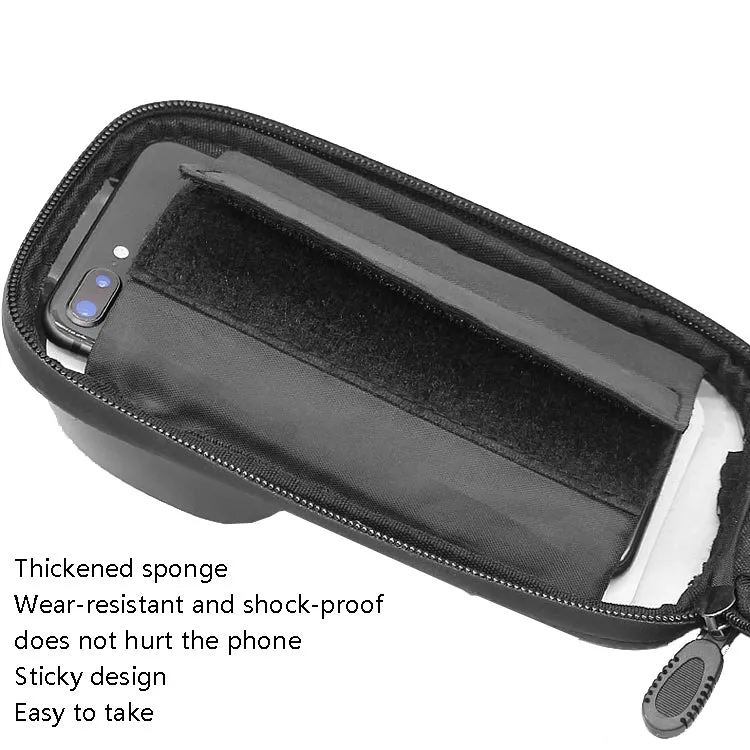 BG-0823 Mountain Bike Hard Shell Beam Bag  Anti-Seismic Bike Bag(Black)