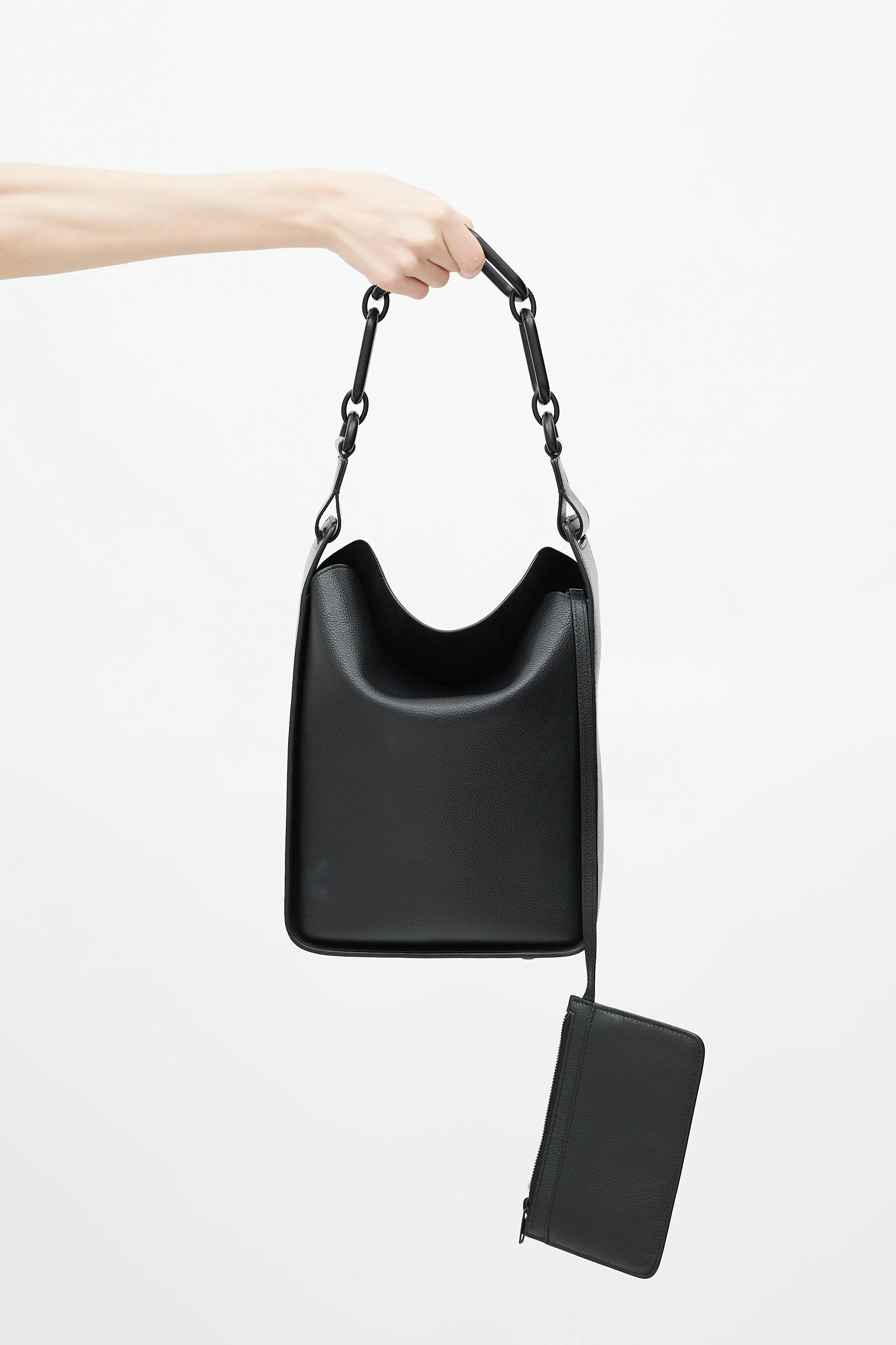 Black Leather Small Tool 2.0 Crossbody Bag