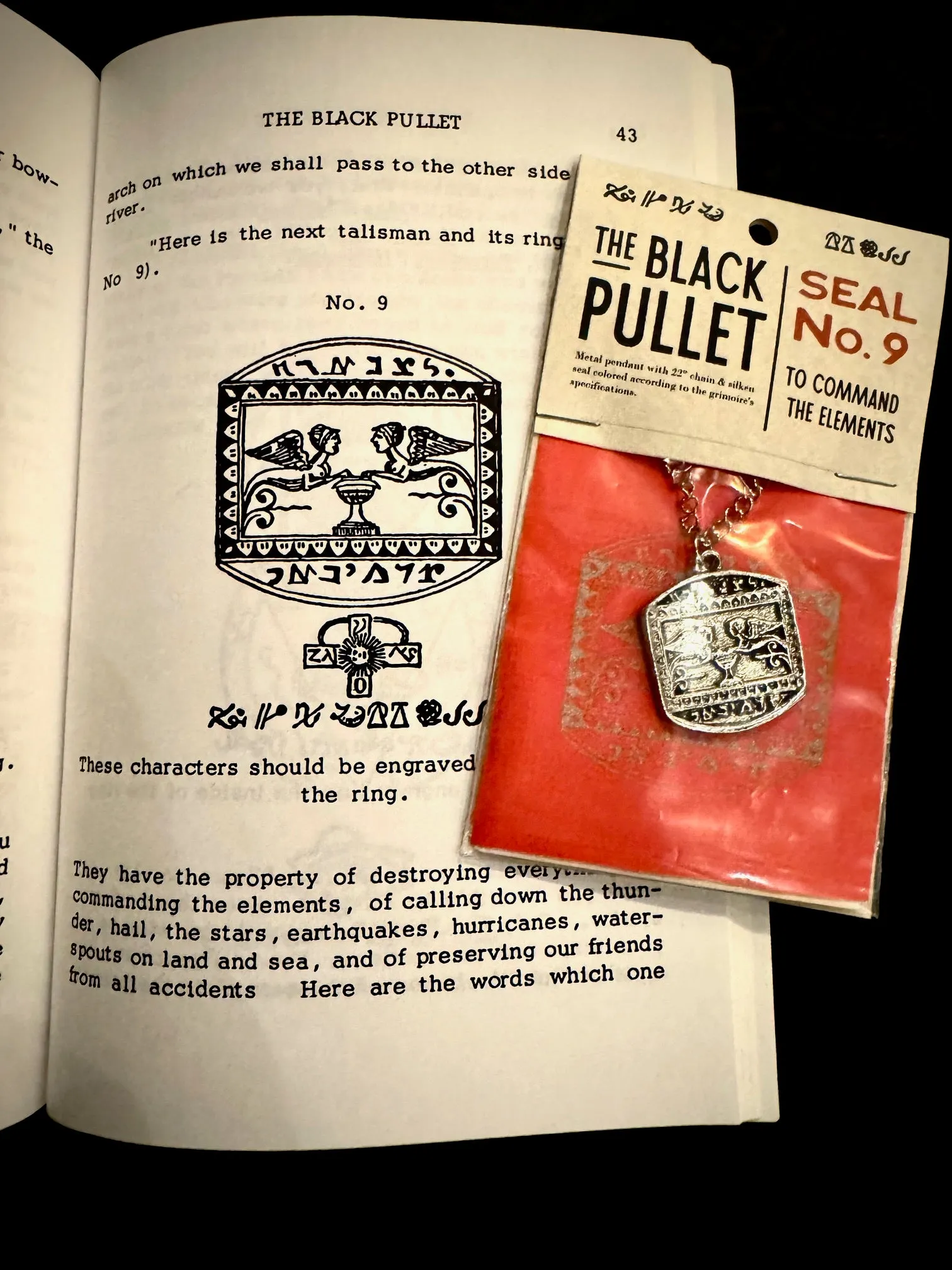 Black Pullet Seal No. 9 Medallion and Patch