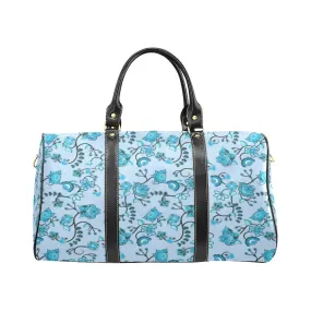 Blue Floral Amour Waterproof Travel Bag