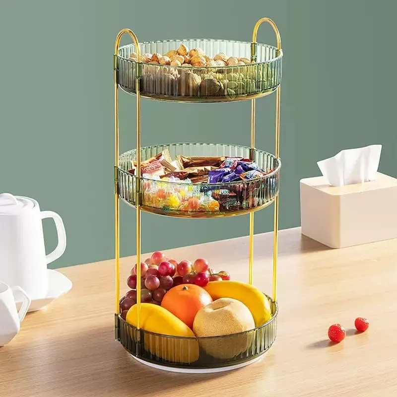 Blushbees® 360° Rotating Makeup Organizer - 3 Tiers, Green