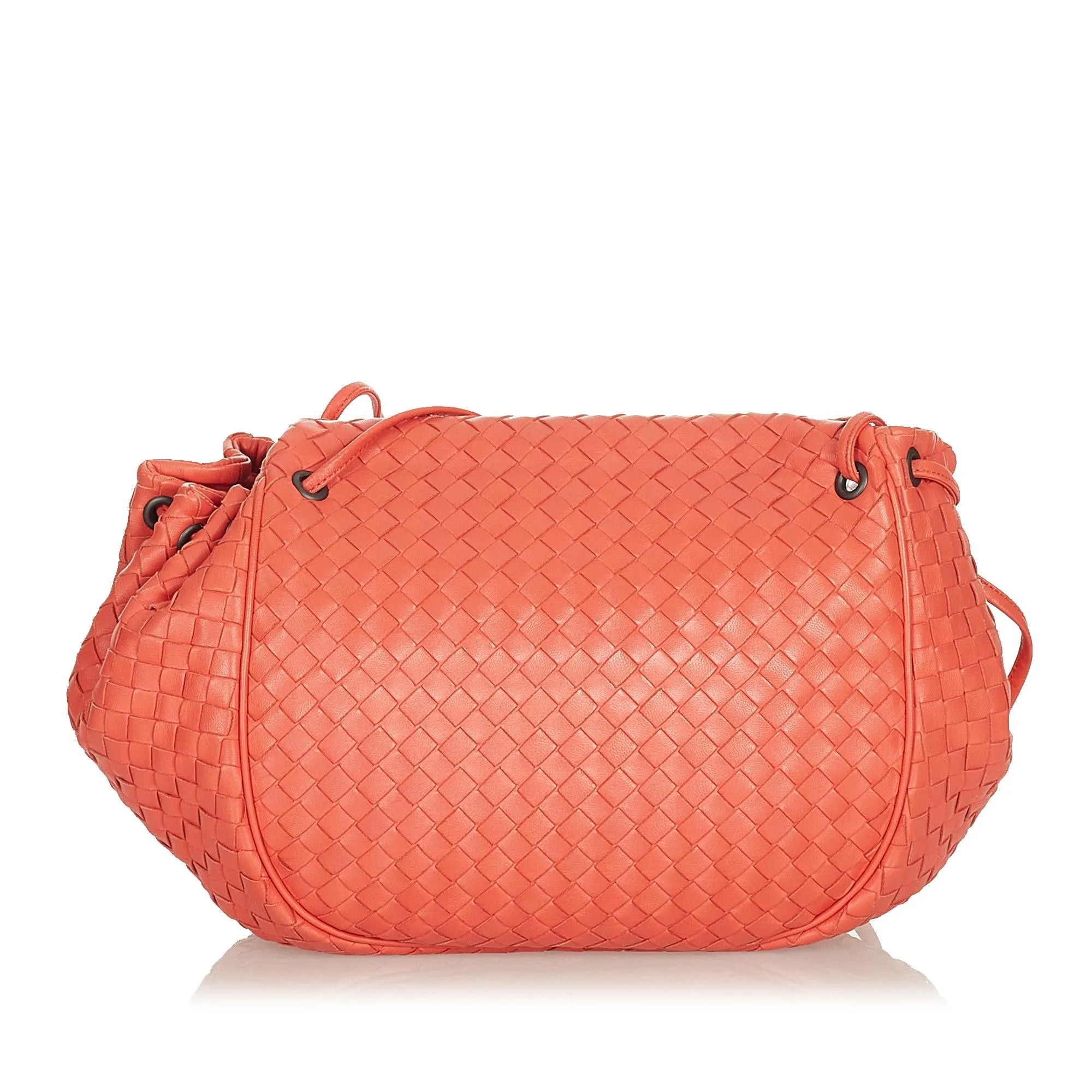 Bottega Veneta Intrecciato Leather Crossbody Bag (SHG-27146)