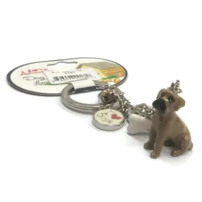 Bull mastiff breed 3D keyring clearance