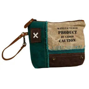 Burlander Patch Teal Pouch