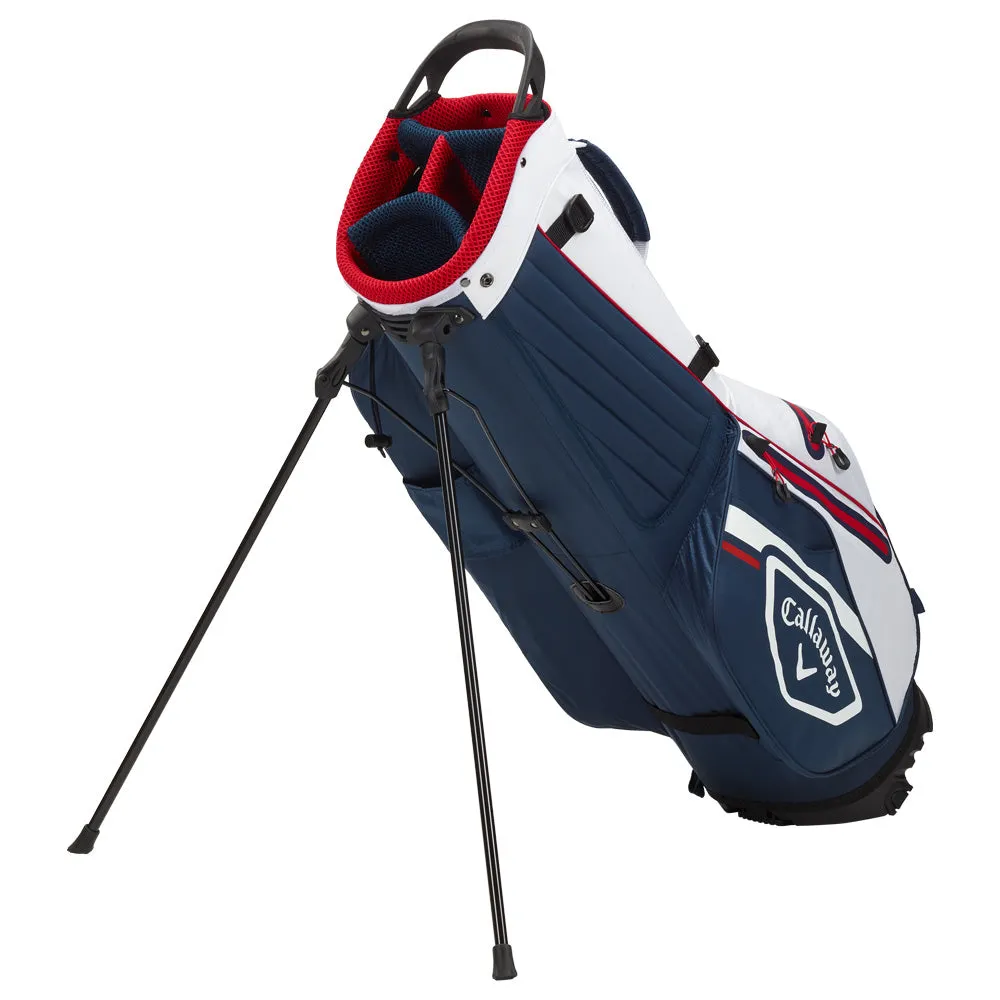 Callaway Chev Dry Waterproof Stand Bag - Navy/White/Red