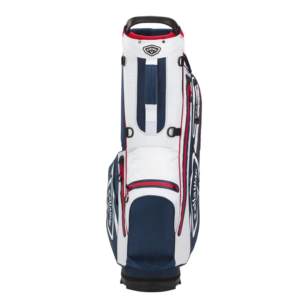 Callaway Chev Dry Waterproof Stand Bag - Navy/White/Red