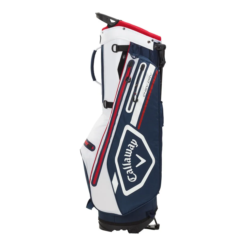 Callaway Chev Dry Waterproof Stand Bag - Navy/White/Red