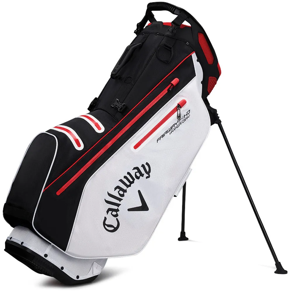 Callaway Fairway 14 Hyper Dry Waterproof Stand Bag - Black/White/Fire