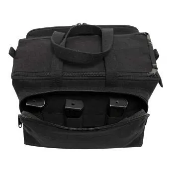 Canvas Tactical Shooting Range Bag - Black