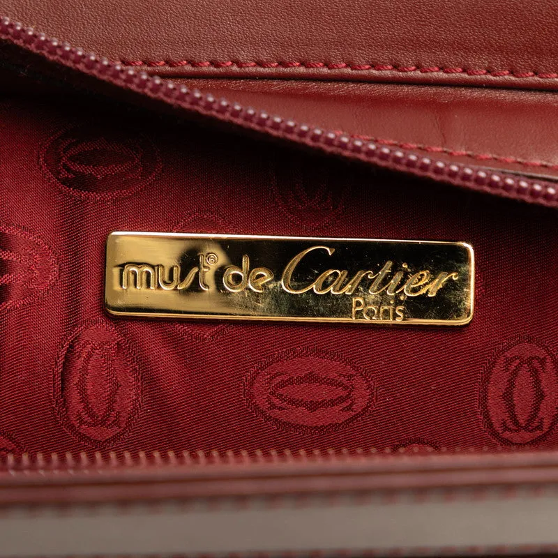 Cartier Must Line Leather Clutch Bag