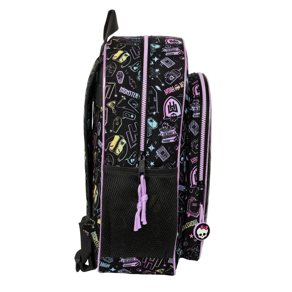 Child bag Monster High Black 32 X 38 X 12 cm