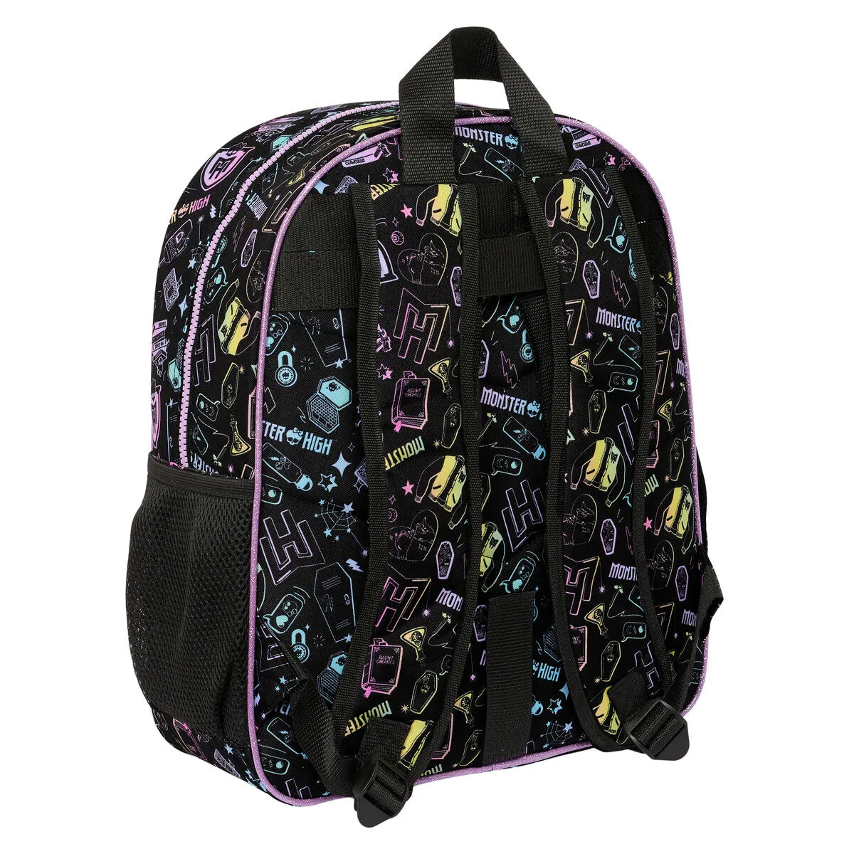 Child bag Monster High Black 32 X 38 X 12 cm