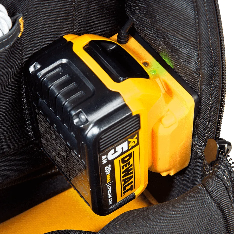 CLC DeWALT DGCL33 33-Pocket Lighted USB Charging Tool Backpack