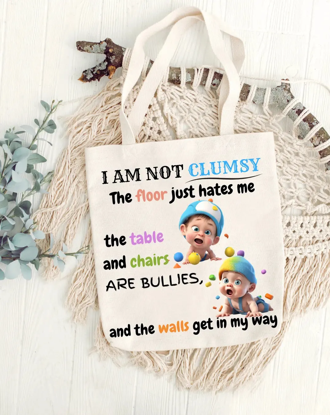 Clumsy Daily Thaila -  Canvas Reusable Bags