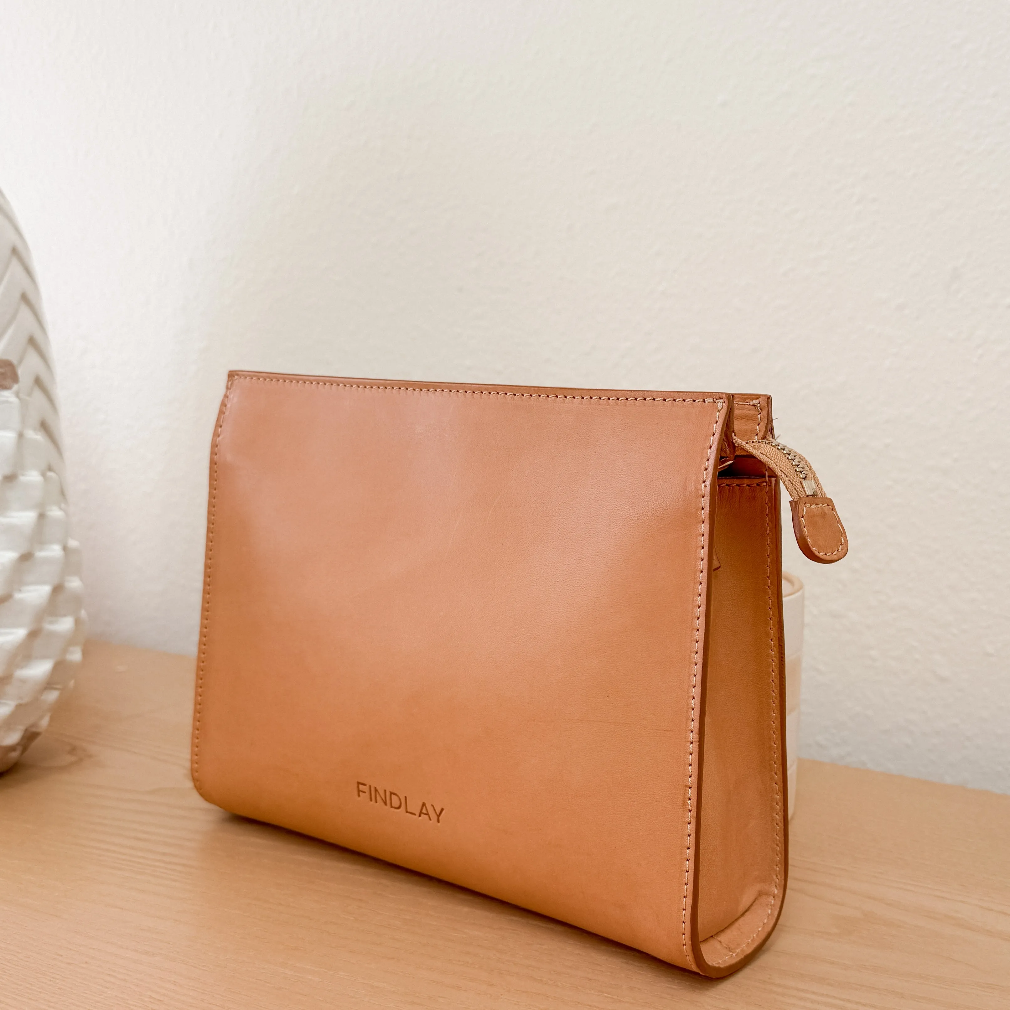 Combo Clutch Crossbody, Natural- "Liz"