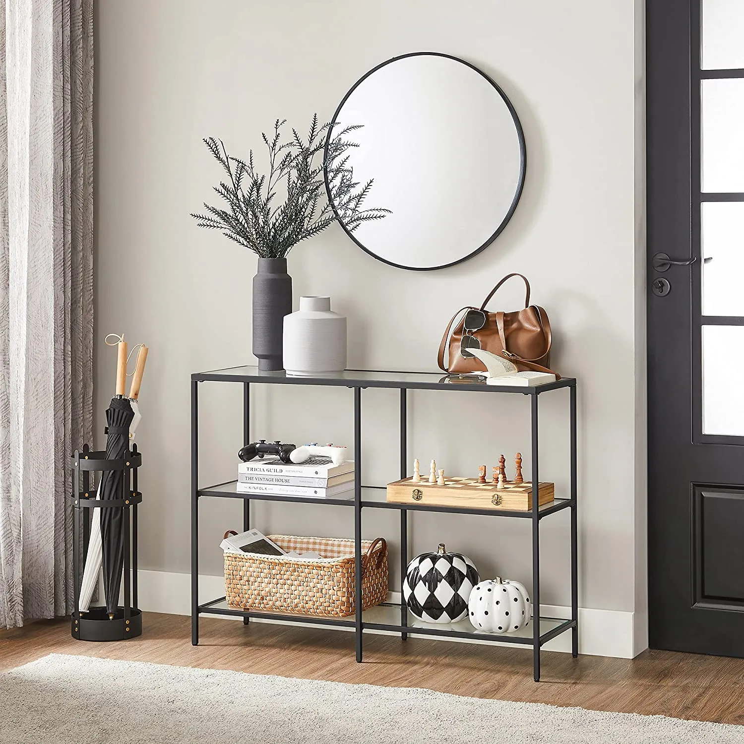 Console Sofa Table with 3 Shelves