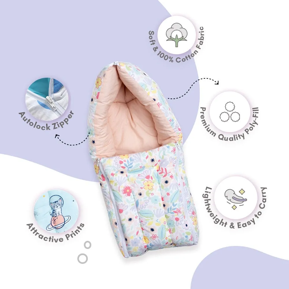 Cotton Carrier Nest / sleeping bag, Ditsy Bloom ( Newborn - 3 Months)