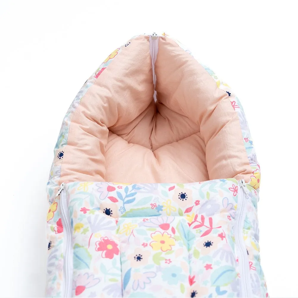 Cotton Carrier Nest / sleeping bag, Ditsy Bloom ( Newborn - 3 Months)