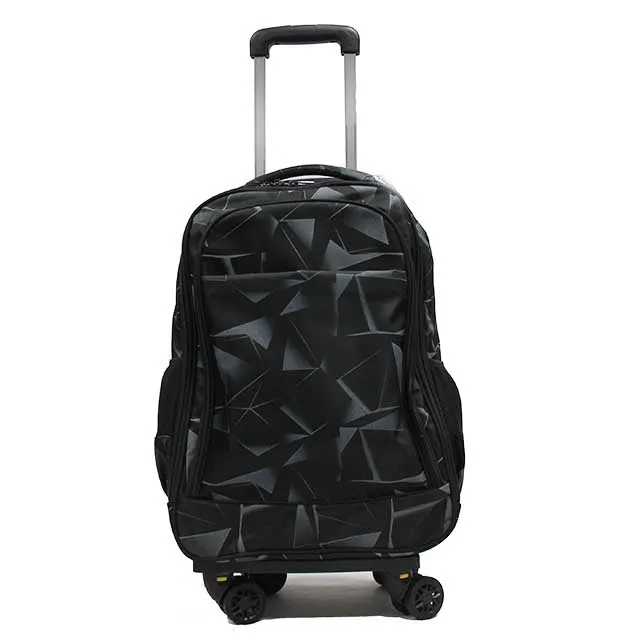 Coveted Detachable Trolley Waterproof Backpack with Spinner Wheels