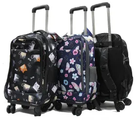 Coveted Detachable Trolley Waterproof Backpack with Spinner Wheels