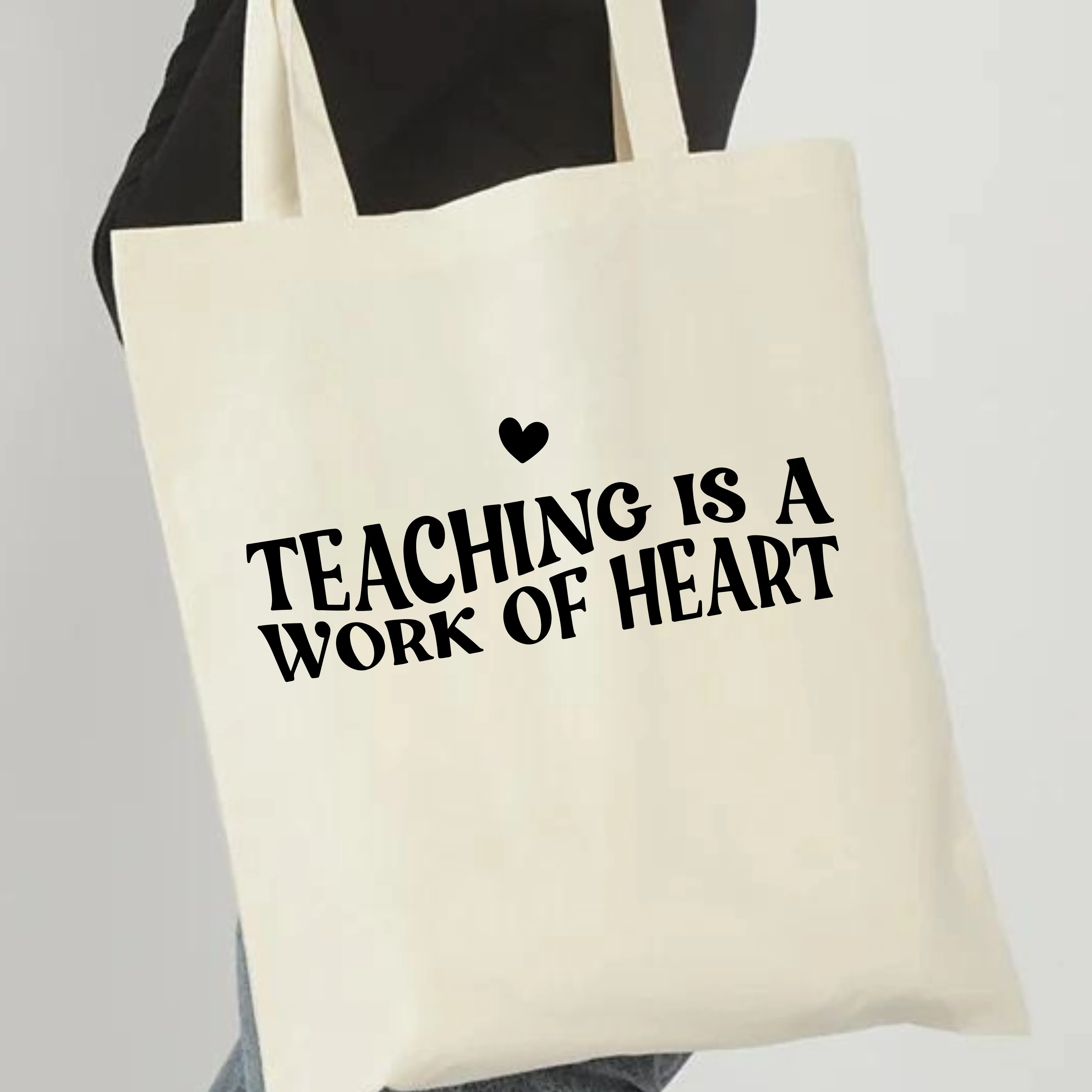 Custom Canvas Tote Bag Teacher Edition