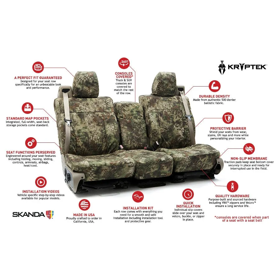 Custom Seat Cover Ballistic Camo Kryptek