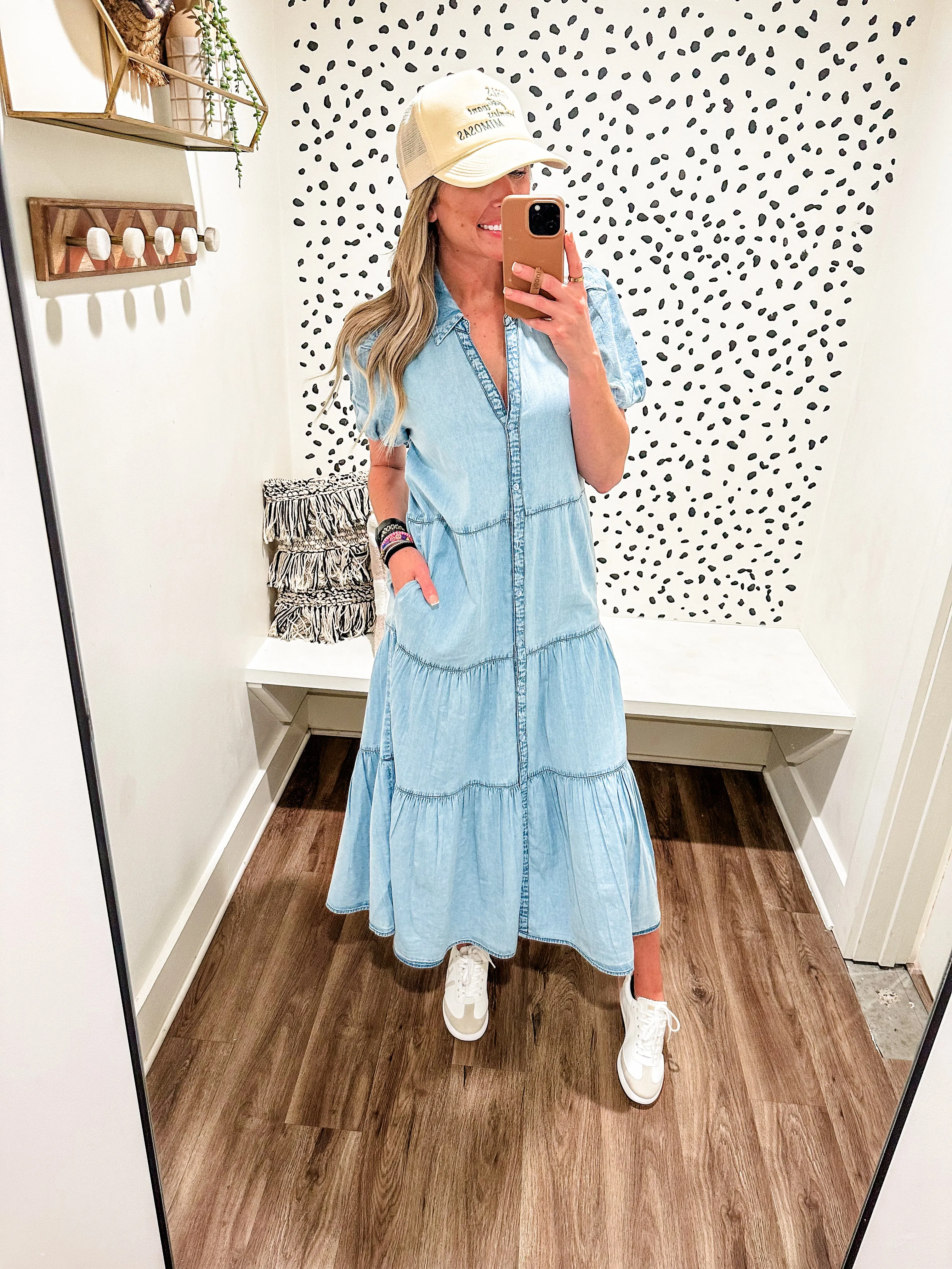 Daisy Denim Maxi Dress