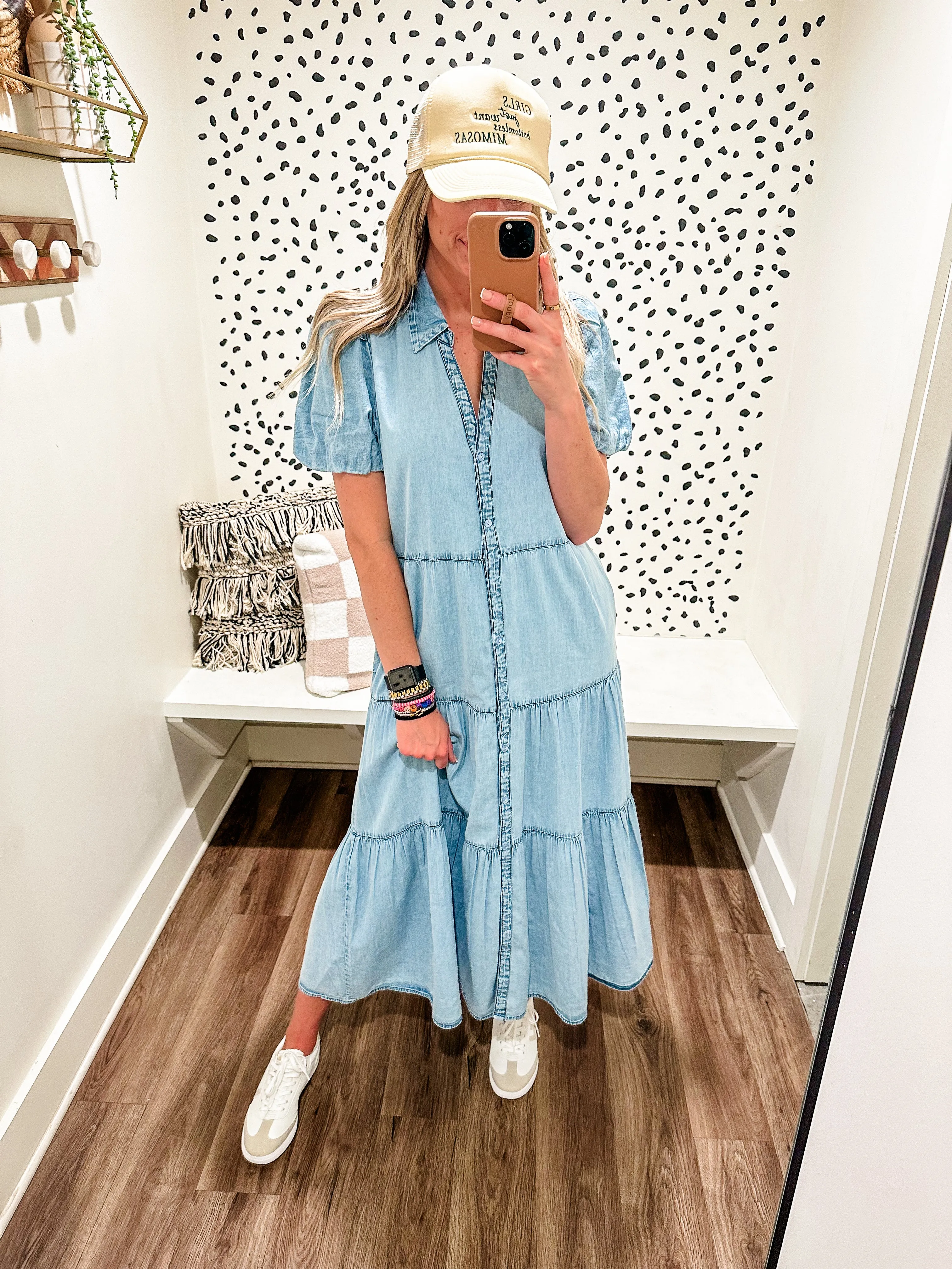 Daisy Denim Maxi Dress