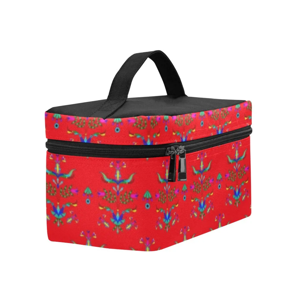 Dakota Damask Red Cosmetic Bag/Large