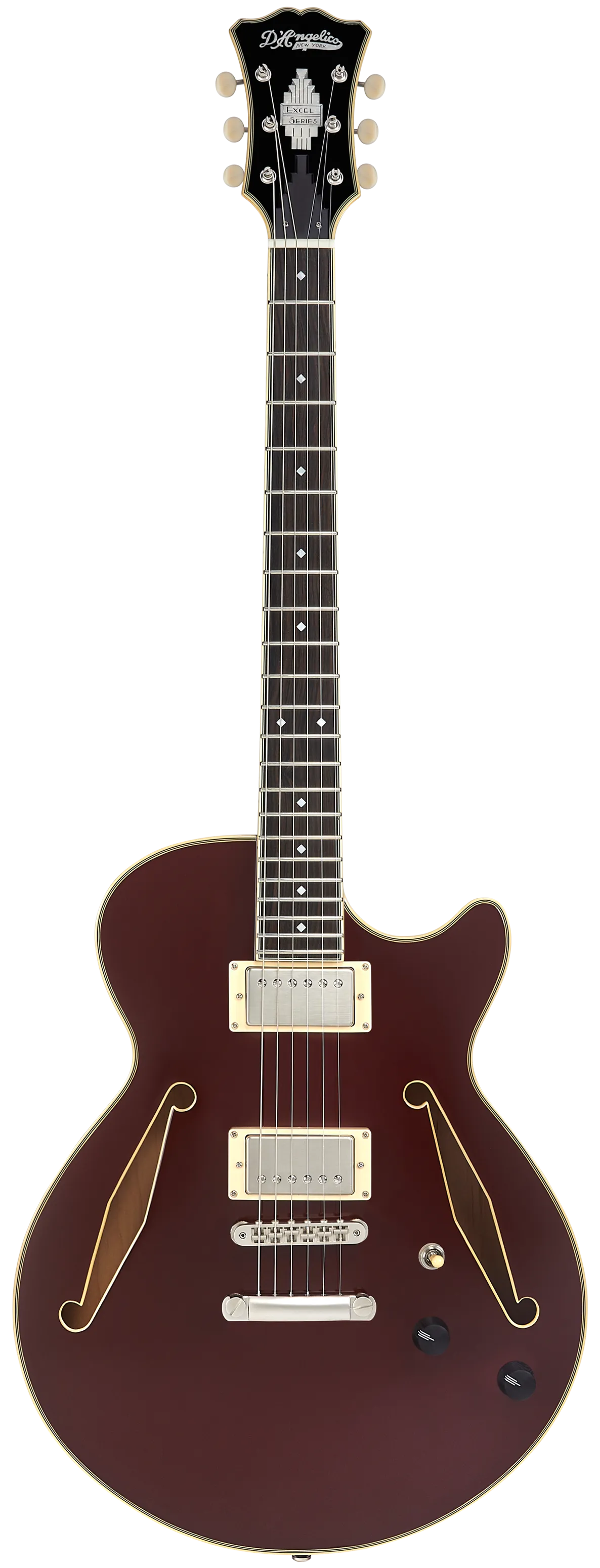 D'Angelico EXCEL SS Series Semi Hollow-Body Electric Guitar (Solid Wine)