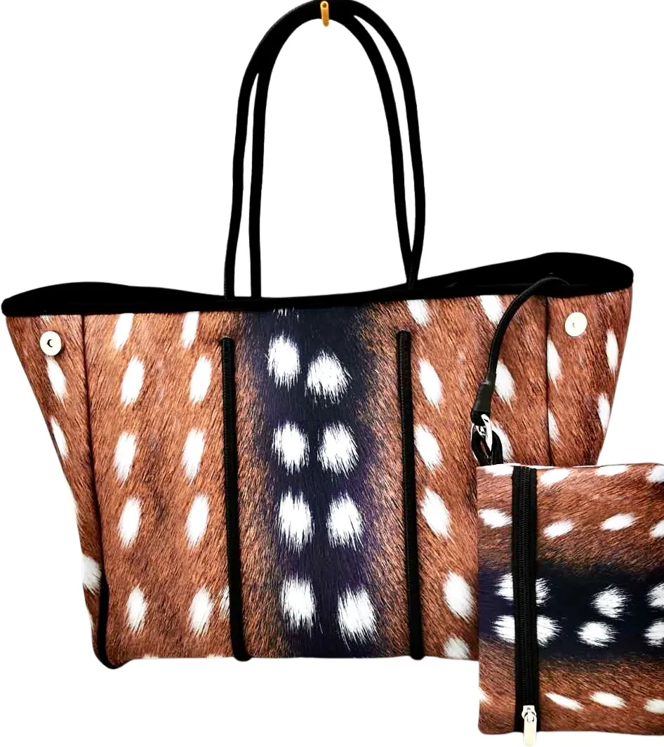 Deer Print Neoprene Bag